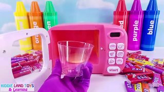 Mickey Mouse Pez Dispensers Microwave Play Doh Cookies! PJ Masks Learn Colors Moana Surpri