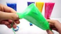 Learn Colors Clay Slime Surprise Toys Crystal Slime Disney Princess Snoopy Animal Compliat