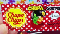 4 Chupa Chups Surprise Lollipops Minnie Mouse Surprise balls toys unboxing opening