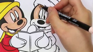 Микки Маус а также его семья | Маленькие руки раскраски для детей