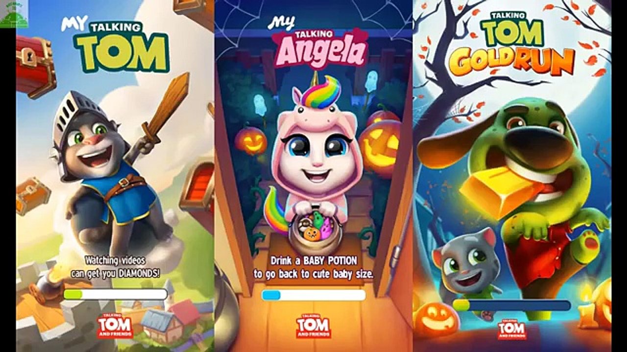 My Talking angela Halloween My Talking Tom Talking Tom Gold Run Candy Side