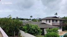 Emergency sirens sound in Oahu as Hurricane Lane edges closer