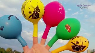 New Family Finger Song for Learning Colours Finger Balloon Song Nursery Rhymes For Babies