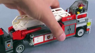 LEGO custom Tiller Ladder & brush trucks fire MOCs