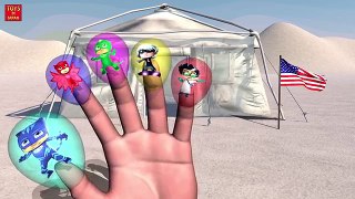 PJ Masks Balloon Finger Family | Nursery Rhymes for Children | 3D Animation
