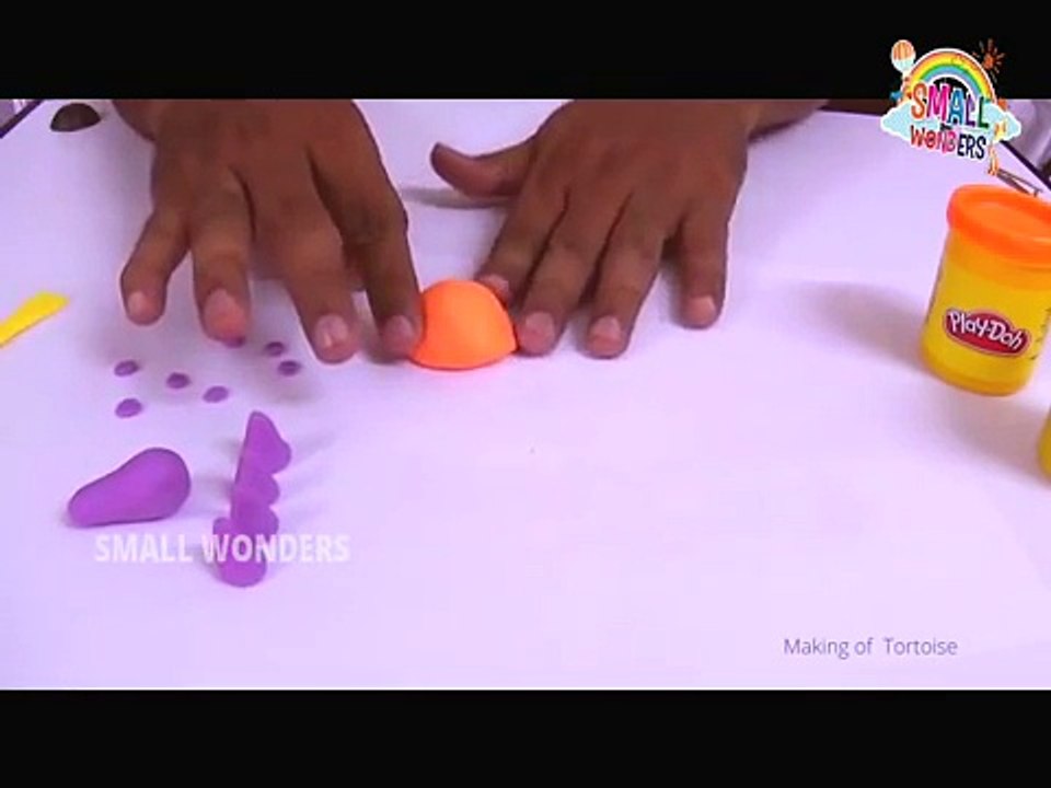 Clay Modeling of Tortoise | Rabbit and Tortoise | Ninja Turtles, Tortoise Cartoon for Kids