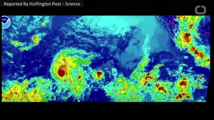 Hurricane Lane Viewed From Space