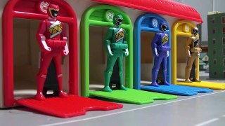 Learn Colors Power Rangers Dino Charge Toys 파워레인저 다이노포스 레인저키 장난감 영어 색깔놀이