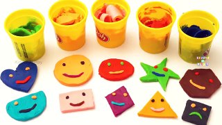 Learn Colors and Shapes with Play Doh Modelling Clay Baby Fun & Creative for Kids Toddlers