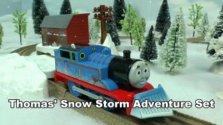 Trackmaster Thomas & Friends Kids Train Set with Tom and Jerry Snow Storm Adventure Toy Ta