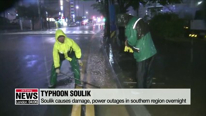 Soulik causes damage, power outages in southern region