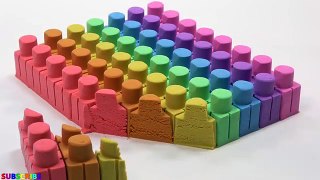 Learn Colors Shape It Sand Lego Mold Toys Learning Videos For Kids