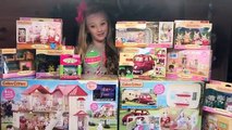 Calico Critters/Sylvanian families unboxing mega toy haul from Toys R Us W/ Princess Ella