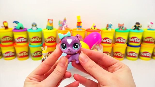 Rengarenk Gökkuşağı Dev Sürpriz Yumurta Oyun Hamuru ; Cicibiciler Tsum Tsum Minişler My Li