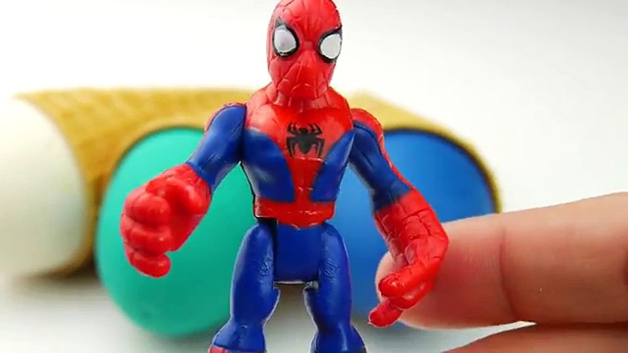 Play Doh ICE CREAM for HULK w/ Surprise eggs! Disney Frozen McQueen Cars 2 Toys Playdough