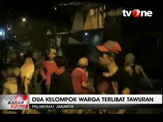 Dua Kelompok Warga Terlibat Tawuran di Palmerah