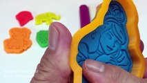 Learn Colors with Play Doh Modelling Clay Disney Princess Molds Fun & Creative for Kids Ki