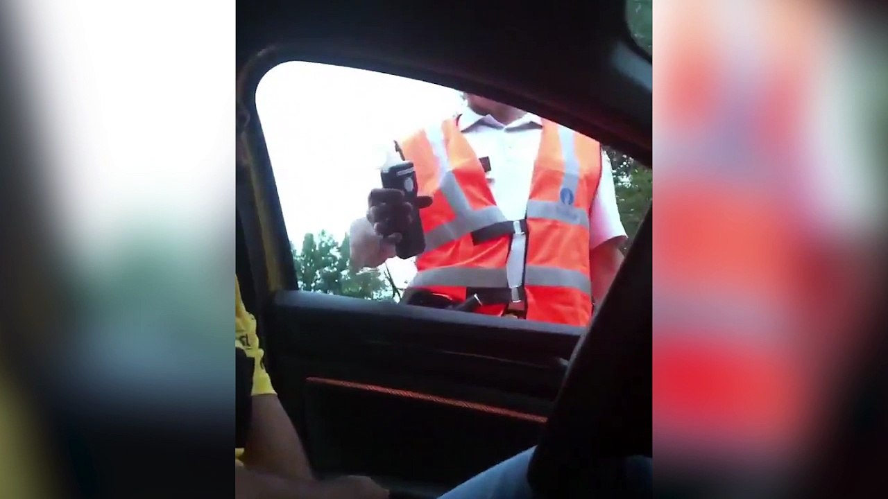 Control alcoholemia Carlos Sainz