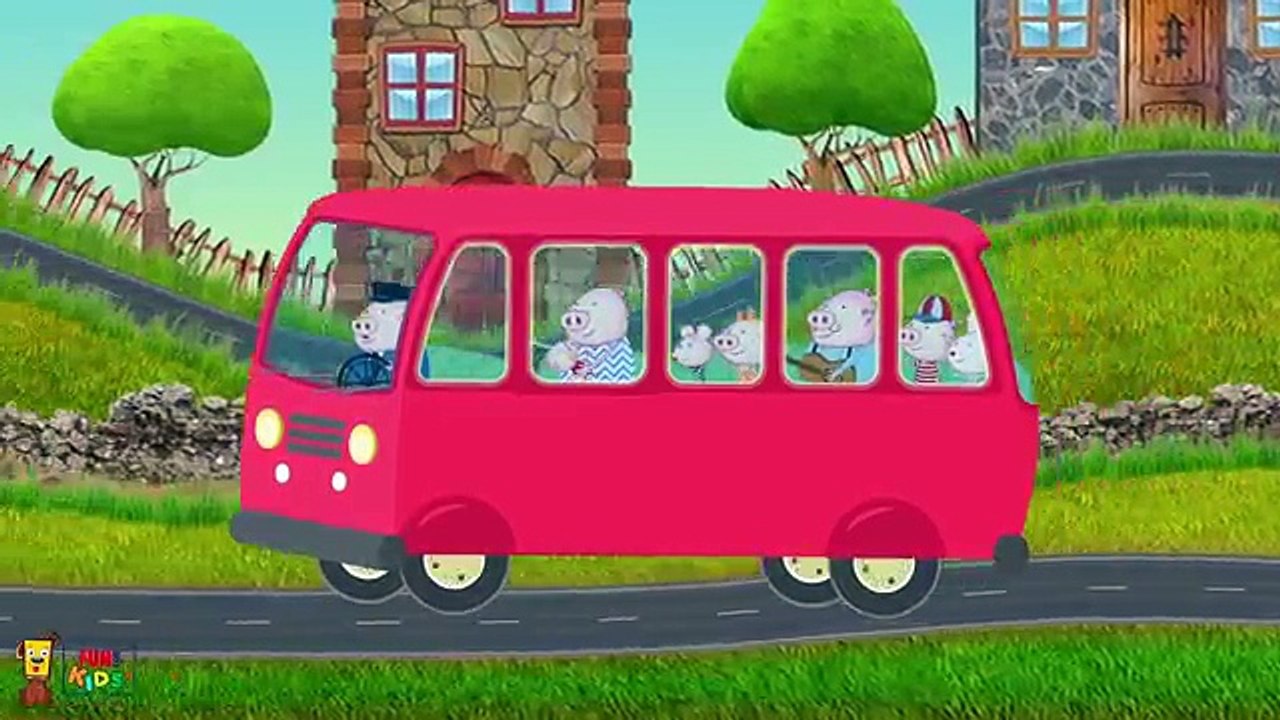 The Wheels On The Bus Go Round and Round | FunForKidsTV Nursery Rhymes