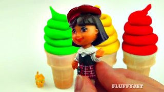 Play Doh Ice Cream Cone Surprise Eggs Thomas Tank Minecraft Angry Birds Dora Mickey Mouse