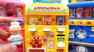 Anpanman Bread House and Juice Vending Machine Toys Play