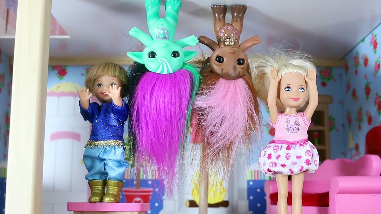 KidKraft Dollhouse with Barbie Chelsea Clubhouse Fashems MLP LPS