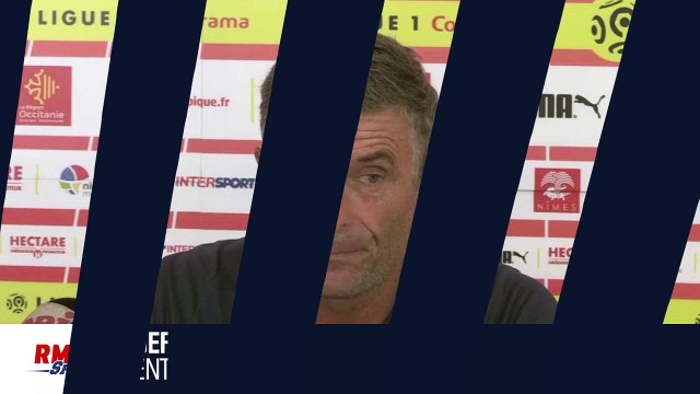 Nîmes : Blaquart réagit avec humour à la chute d'un panneau sponsor en conf'