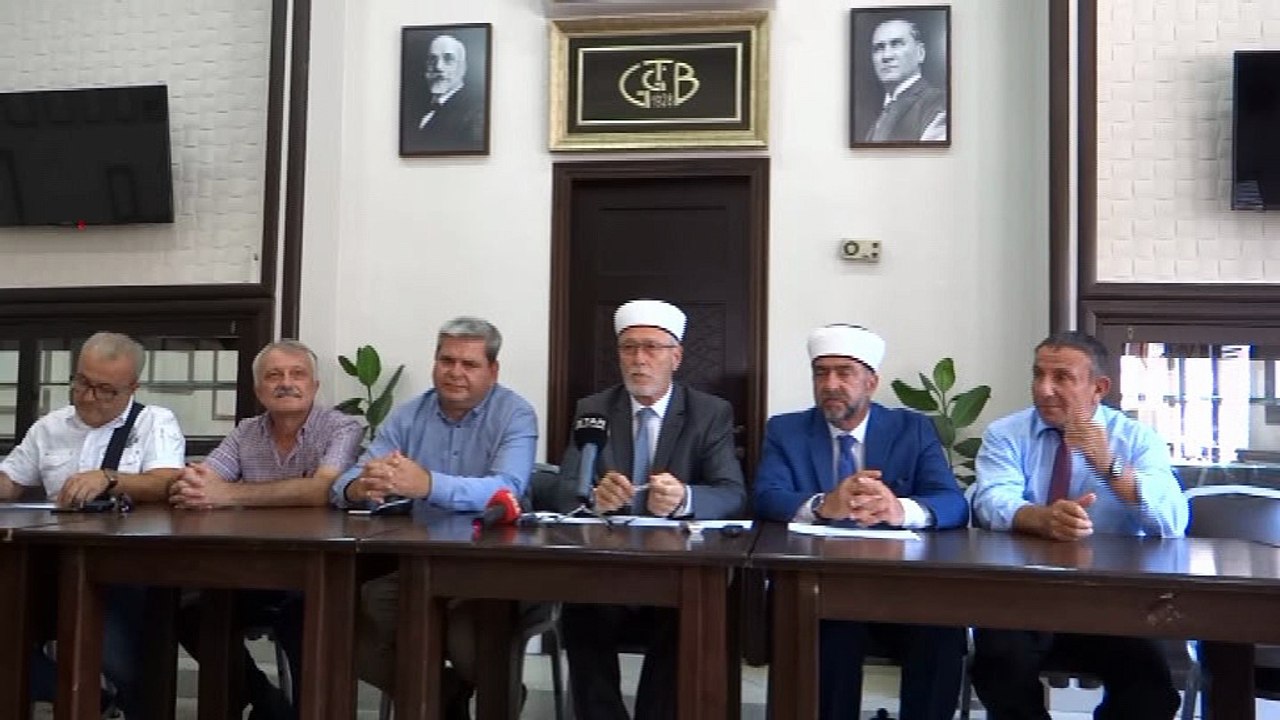 MUFTU IBRAHIM SERIF ATINA YANGININA YARDIM BASIN TOPLANTISI