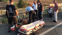 Bursa Çevre Yolunda Lastiği Patlayan Motosikletin Sürücüsü Ölümden Döndü