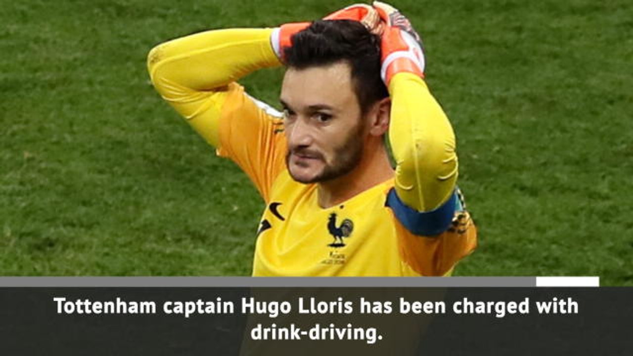 Tottenham goalkeeper Lloris charged with drink...