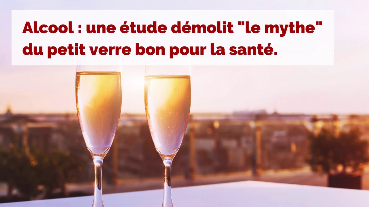 Alcool : une étude démolit « le mythe » du petit verre bon pour la santé