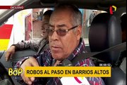 Robos al paso se incrementan en Barrios Altos