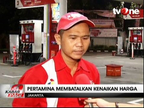 Rencana Kenaikan BBM Batal