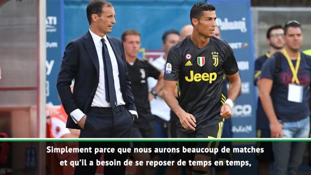 Juventus - Allegri : Il est possible que Cristiano Ronaldo s’assoie sur le banc