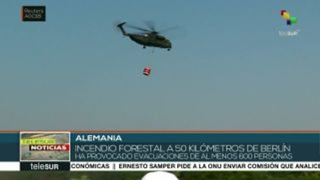Al menos 600 evacuados por incendio forestal en Alemania