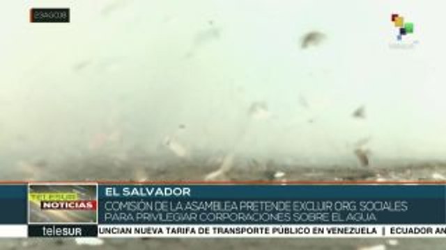 Salvadoreños denuncian nuevo intento de privatizar el agua
