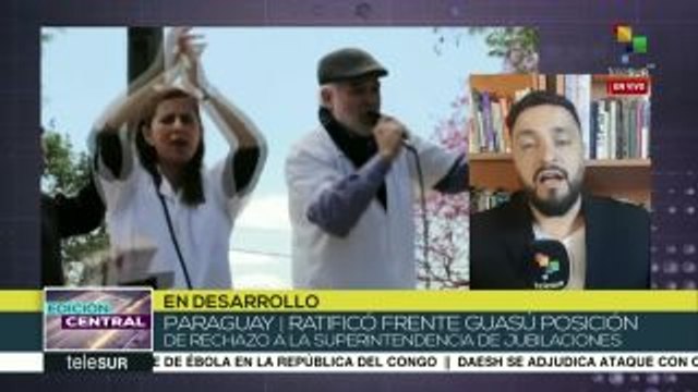 Paraguayos protestan contra nueva ley de jubilaciones