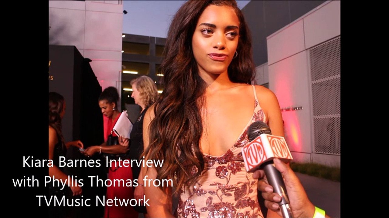 Kiara Barnes of The Bold and the Beautiful at 2018 Daytime Emmys Peer Group ReceptionBB