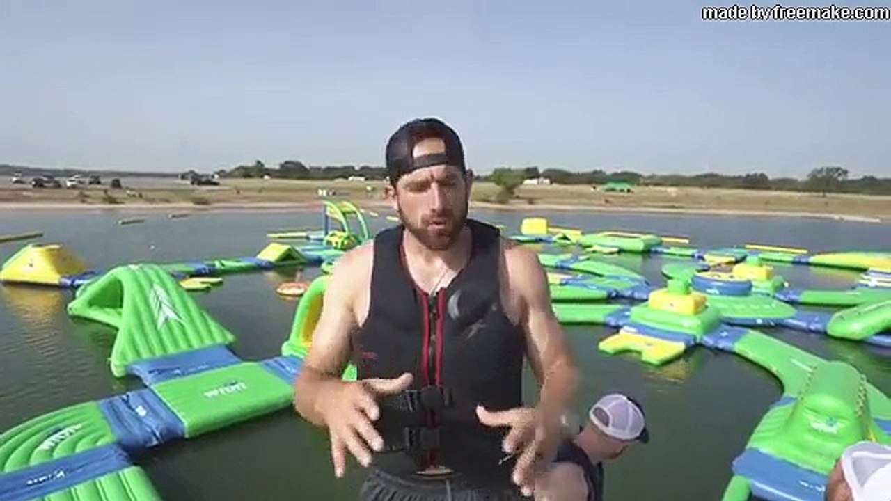 Nerf Blasters Floating Island Battle Dude Perfect video Dailymotion