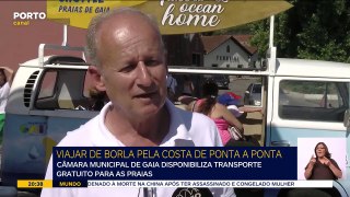 Vila Nova de Gaia oferece boleia para as praias numa carrinha pão de forma