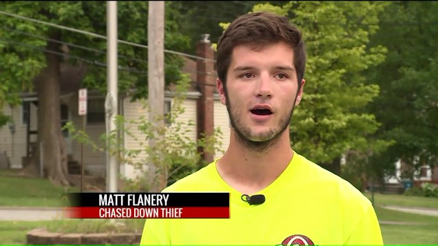 Surveillance Video Shows Men Chasing Down Suspected Package Thief