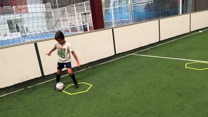 SELYAN BOUTCHACHA AVEC L'ASPTG STAGE FOOT - FIVE PERPIGNAN - 24.08.2018 - N°2