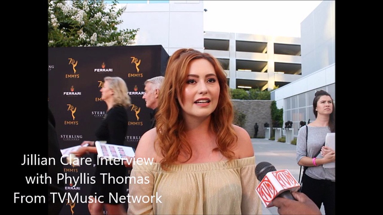 Jillian Clare of "Ladies of the Lake" Interview at 2018 Daytime Emmys Peer Reception