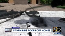 Monsoon storms rip roofs off Phoenix homes