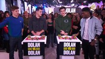 The Dolans Twins Eat Bugs on Pizza  Twin Crust  TRL