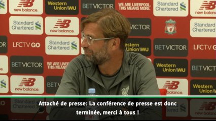 3e j. - Quand Klopp ne veut plus de questions des journalistes