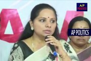 TRS MP Kalvakuntla Kavitha Gets Emotional _ Kavitha Press Meet _ Rhythu Bandhu Scheme-AP Politics