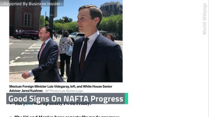 The Mexican peso is jumping on hope for NAFTA progress