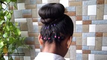 Bun Hairstyles For Gown | Try this Bun Hairstyles For Gown for wedding, party and events.
