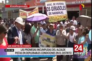 Las promesas incumplidas del alcalde de San Martín de Porres